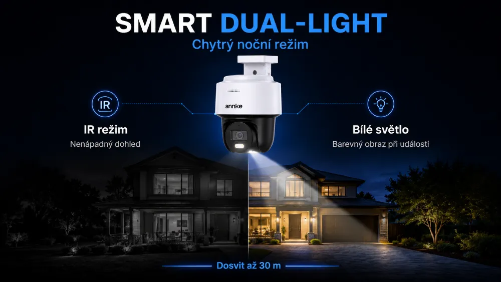 ANNKE CPT800 Smart Dual-Light noční režim v kamerovém setu