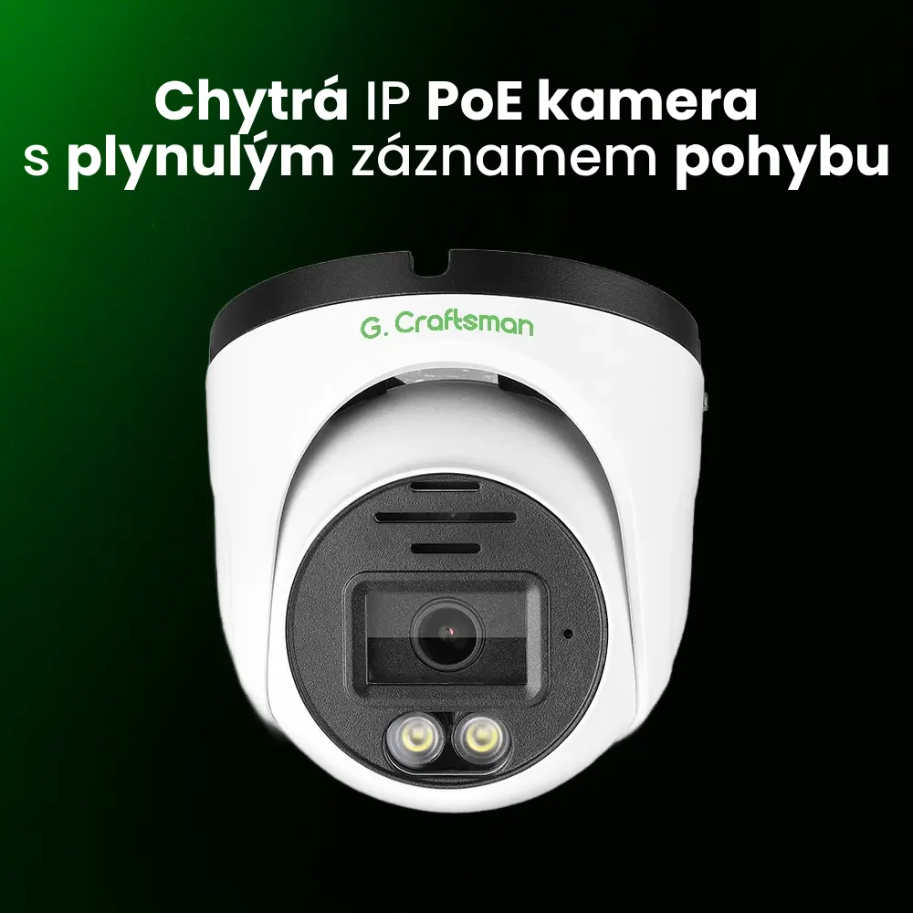Vid 8MP IP PoE turret kamera, 30 snímků za vteřinu