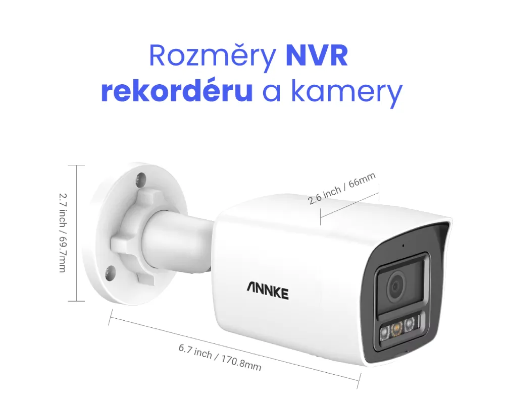 ANNKE H800 - rozměry NVR rekordéru