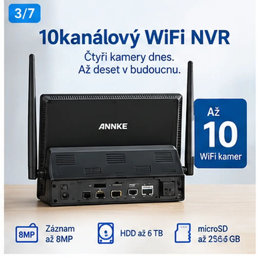 ANNKE WTL800 10kanálový WiFi NVR