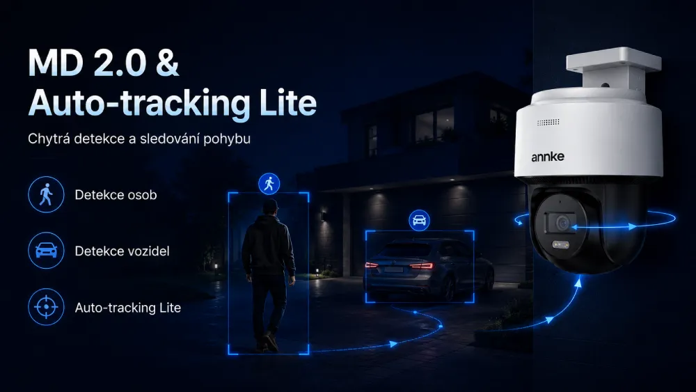 ANNKE CPT800 detekce osob a vozidel Auto-tracking Lite