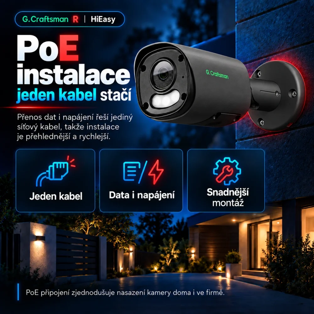 PoE instalace