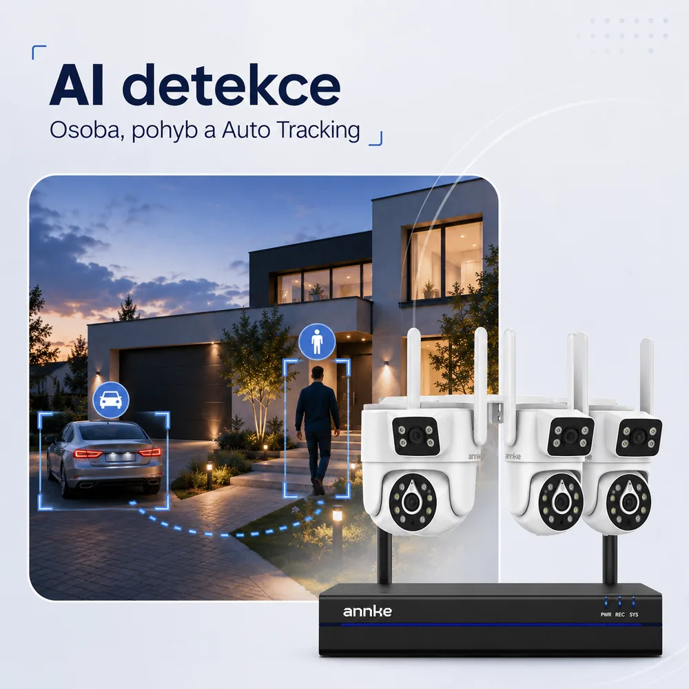 ANNKE WCDS400 AI detekce a Auto Tracking