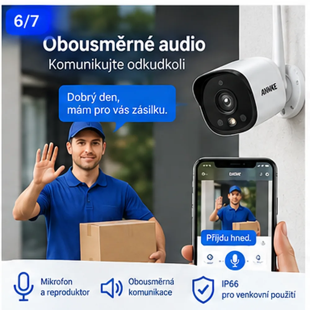 ANNKE WTL800 obousměrné audio a IP66