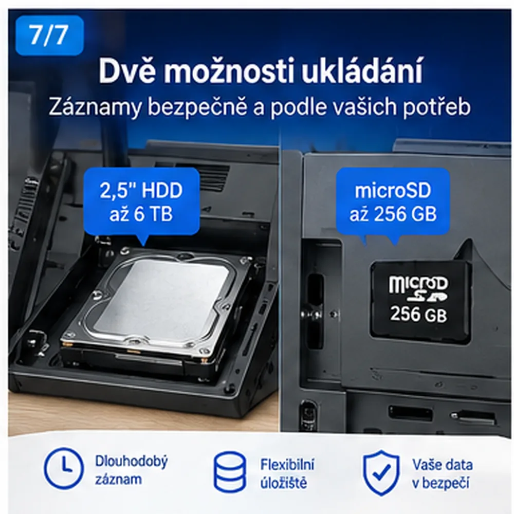 ANNKE WTL800 úložiště HDD a microSD