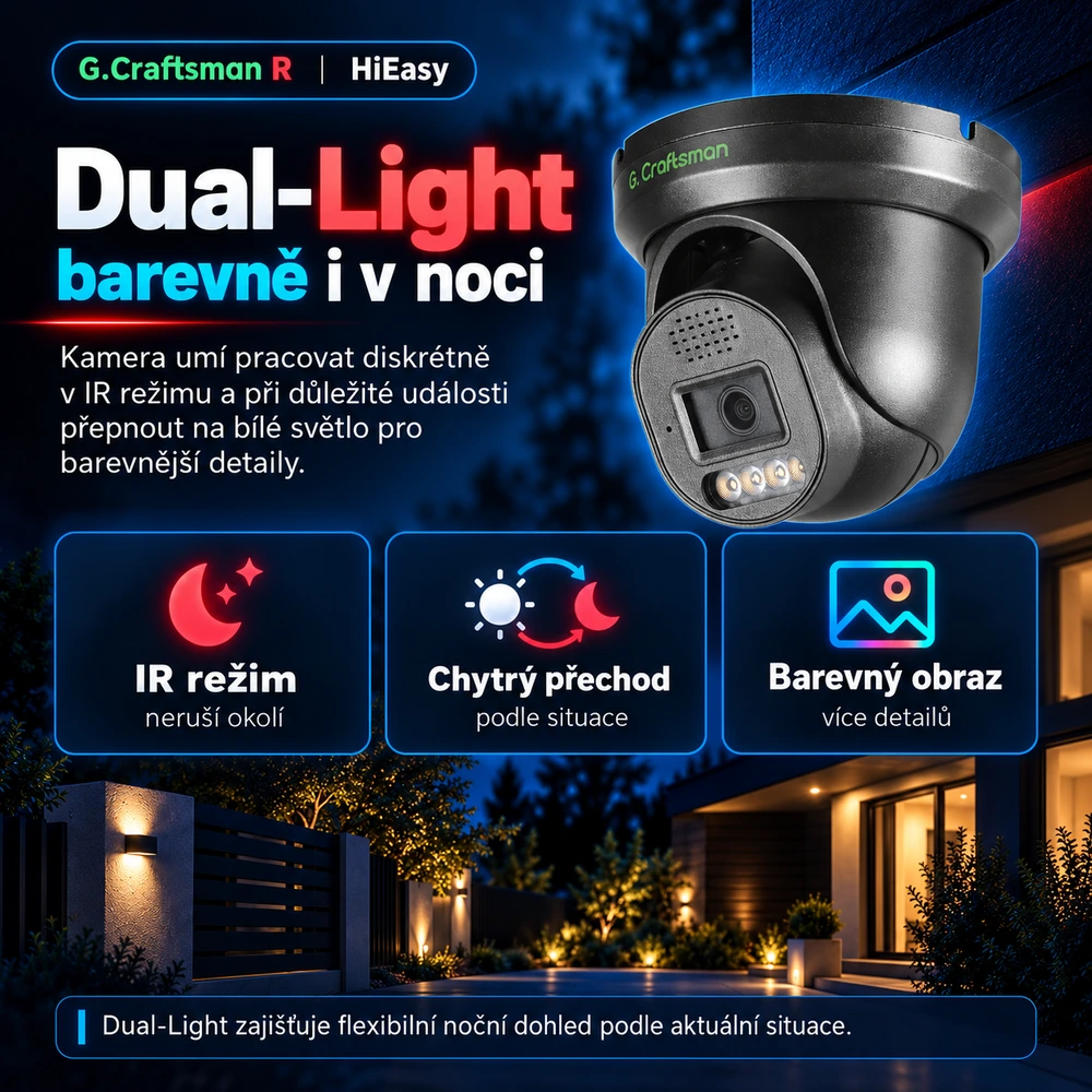 Smart Dual Light až 30 metrů