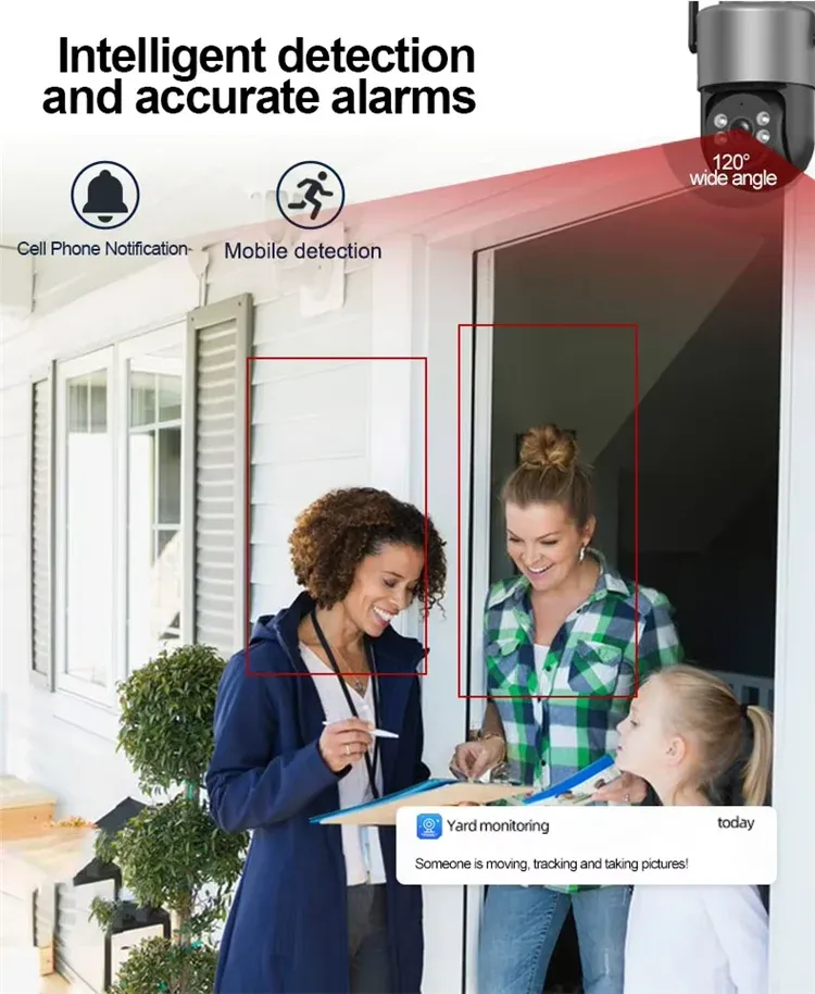 4MP 4G Solaární kamera - Inteligentní detekce osob