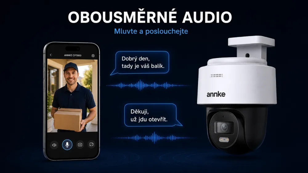 ANNKE kamerový set obousměrné audio mikrofon a reproduktor