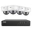 5MP IP PoE kamerový set, 4 DOME antivandal kamery, H