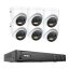 12MP IP PoE kamerový set, 6 turret kamer, Hik