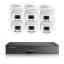8MP IP PoE kamerový set, 6 otočných kamer, 5x zoom, Vid