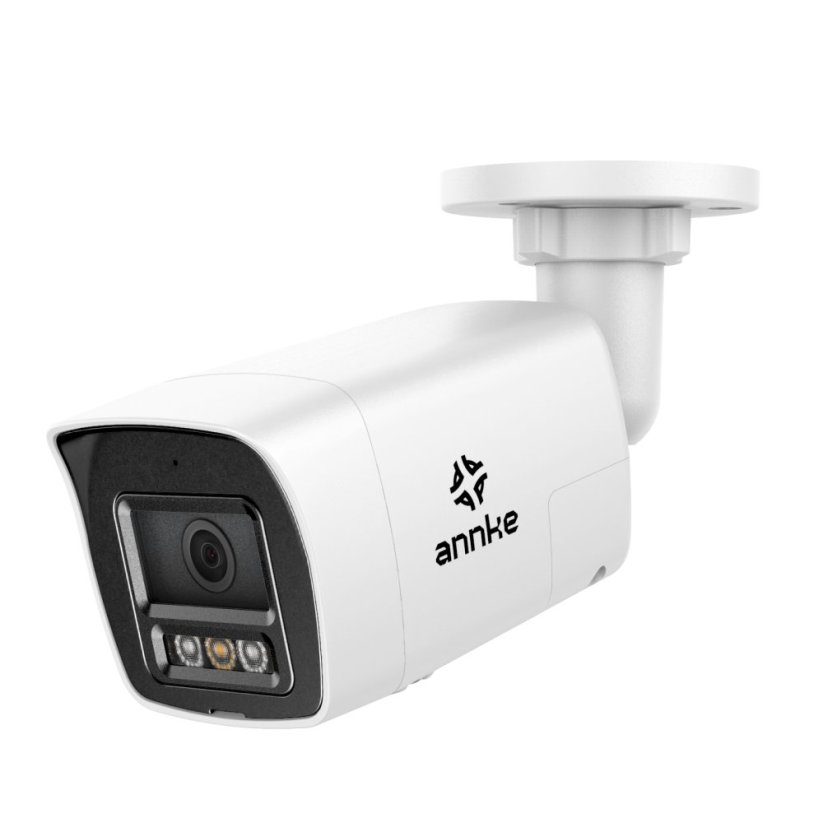 12MP IP PoE pevná kamera, bílá, H