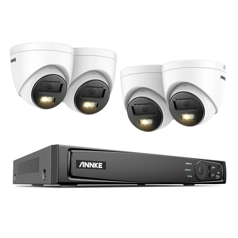 12MP IP PoE turret kamera, bílá, H