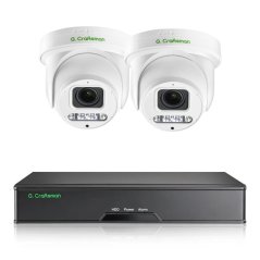 8MP IP PoE kamerový set, 2 otočné kamery, 5x zoom, Vid