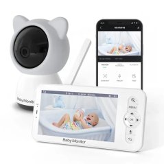 Dětská chůvička s monitorem, otočná, Clou