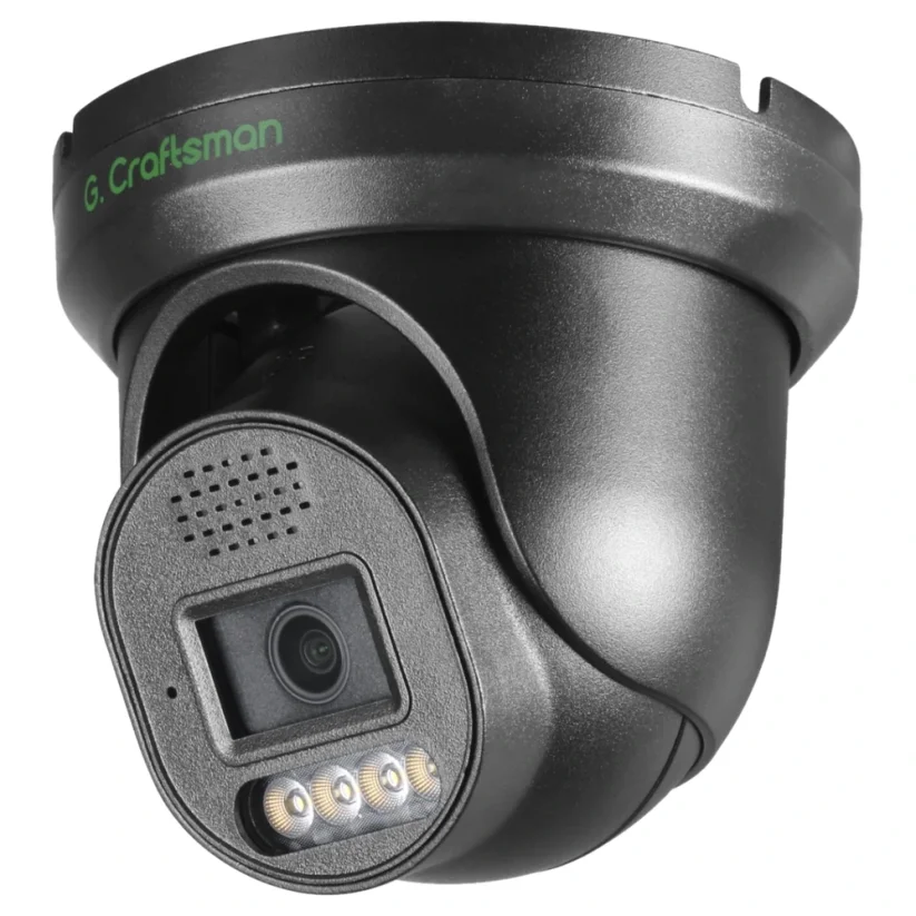 8MP PoE turret kamera, Dual Light, černá, řada R