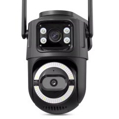 6MP duální otočná WiFi kamera, černá, iCs