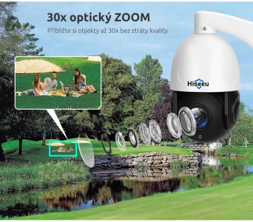 4K video s 30násobným optickým přiblížením