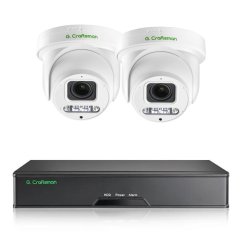 8MP IP PoE kamerový set, 2 otočné kamery, 5x zoom, Vid