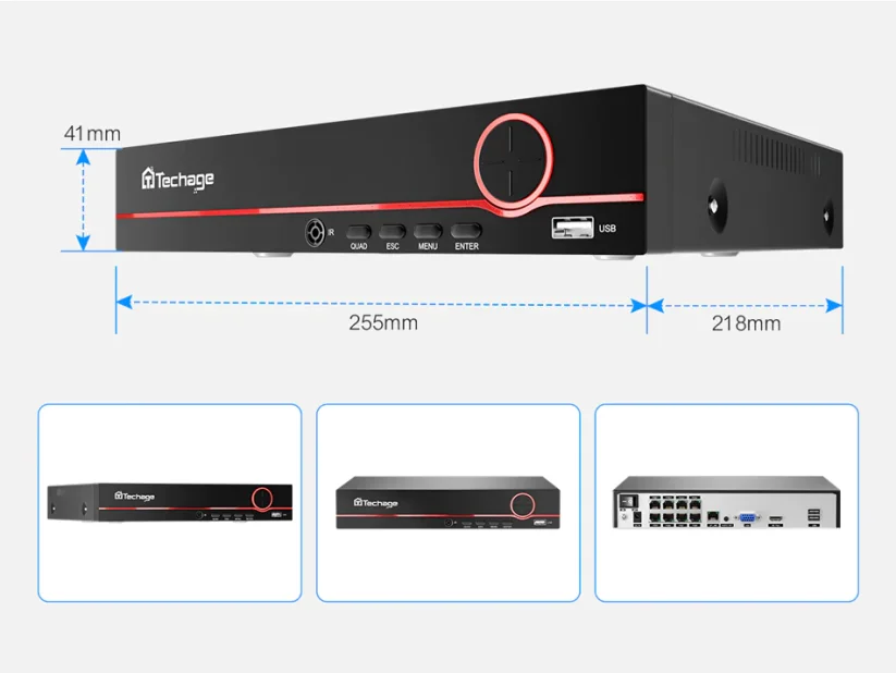 8MP IP PoE kamerový set, 2 pevné kovové kamery, XM
