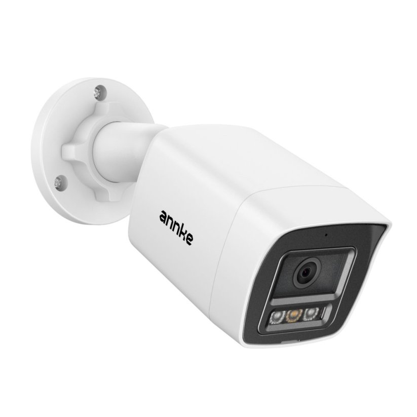 12MP IP PoE pevná kamera, bílá, H