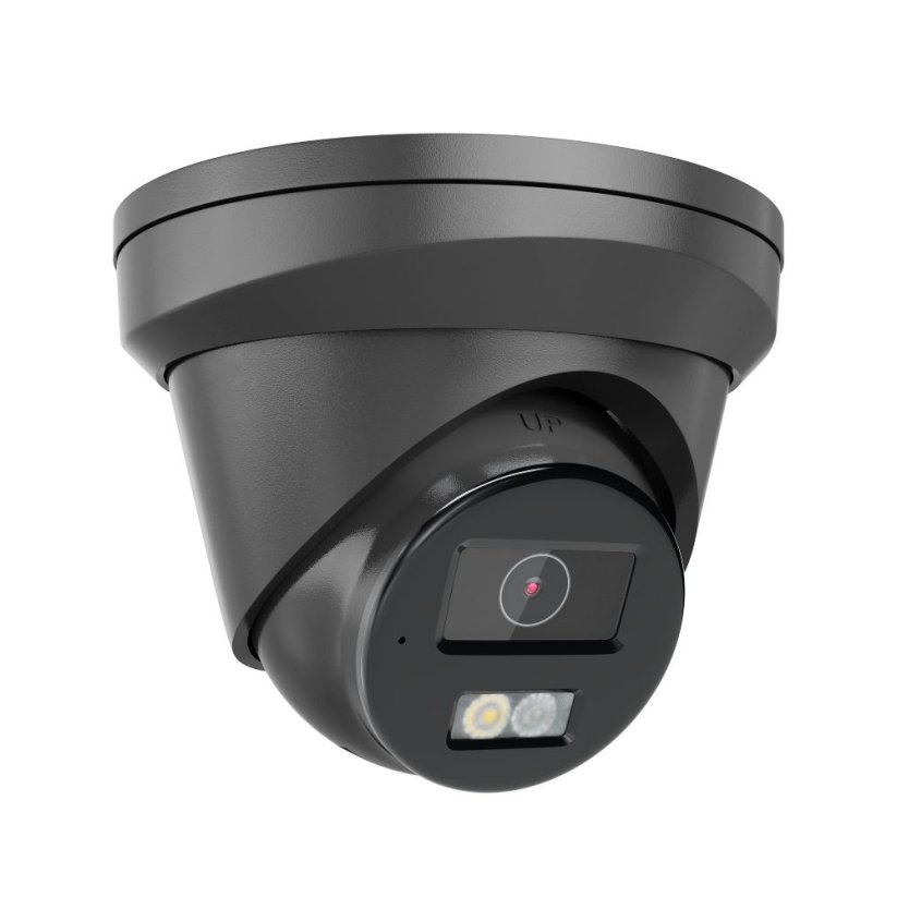 8MP IP PoE turret kamera, černá, H