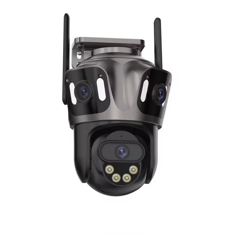 9MP venkovní PTZ WiFi kamera, 3 objektivy, iCs