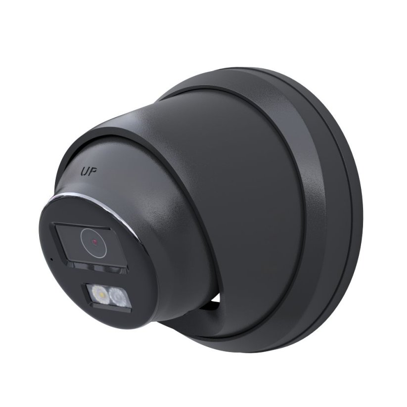 8MP IP PoE turret kamera, černá, H