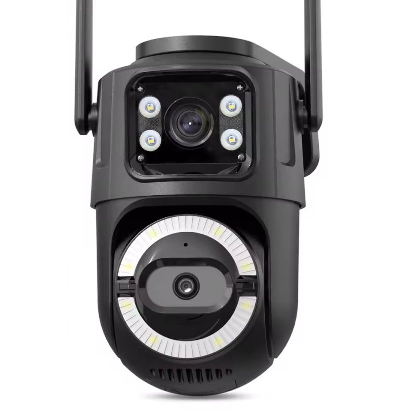 6MP duální otočná WiFi kamera, černá, iCs