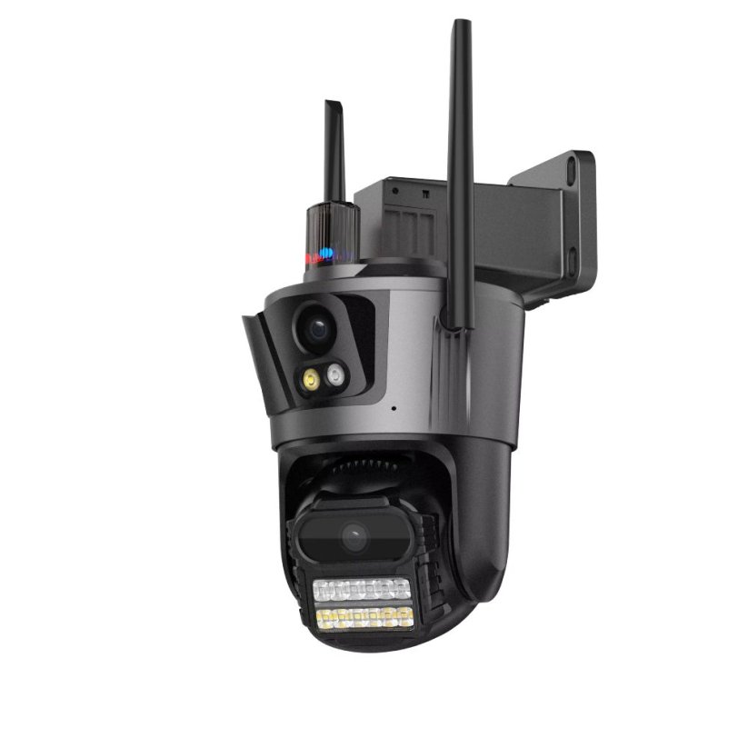 9MP venkovní otočná wifi kamera, 3 objektivy, iCs