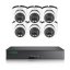 8MP IP PoE kamerový set, 6 turret kamer, Vid