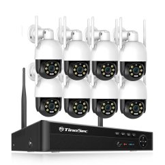 4MP WiFi kamerový systém, 8 otočných kamer, XM