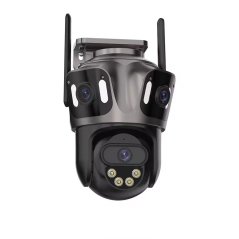 9MP venkovní PTZ WiFi kamera, 3 objektivy, iCs