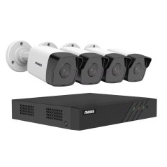 5MP IP PoE kamerový set, 4 pevné IR kamery, H