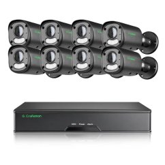 8MP IP PoE kamerový set, 8 pevných kamer, Vid