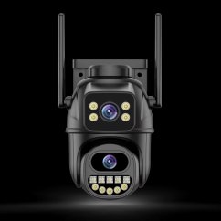 6MP duální otočná WiFi kamera, černá, iCs