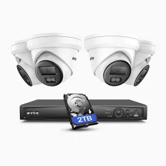 8MP IP PoE kamerový set ANNKE NeuTracis, 4 kamery, AI vyhledávání, 2TB HDD