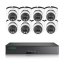 8MP IP PoE kamerový set, 8 turret kamer, Vid