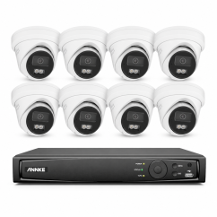 5MP IP PoE kamerový set, 8 kamer s aktivním odstrašením, H