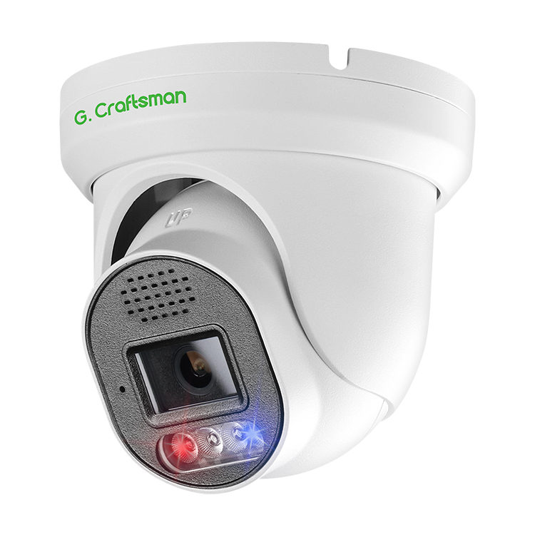 8MP IP PoE turret kamera, bílá, Vid