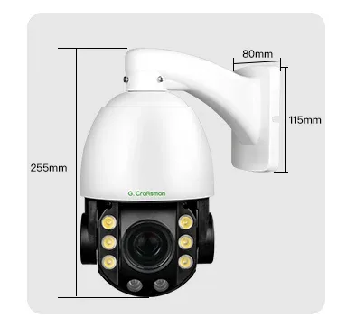 8MP IP PoE otočná kamera, 20x optický ZOOM, Vid