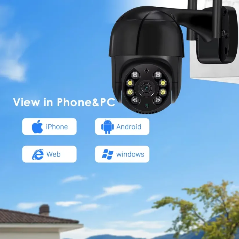 8MP venkovní otočná Wifi kamera, iCs