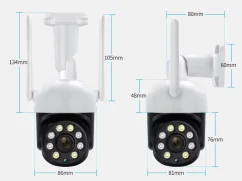 4MP venkovní otočná WiFi kamera, černobílá barva, iCs