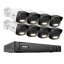 8MP IP PoE kamerový set, 8 pevných kamer, Hik