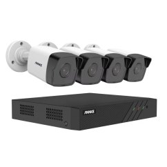 5MP IP PoE kamerový set, 4 pevné IR kamery, H