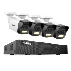 5MP IP PoE kamerový set, 4 pevné kamery, H