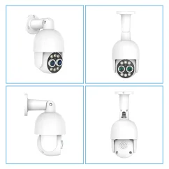 8MP IP PoE kamerový set, 4 otočné DUAL kamery, XM