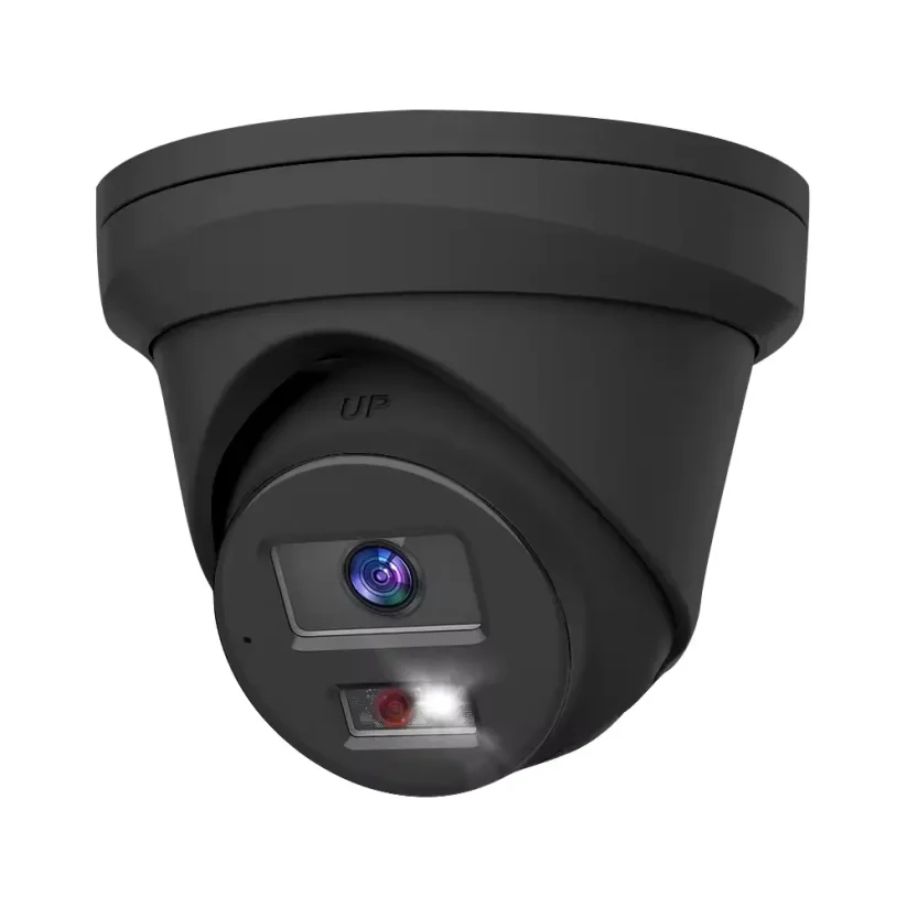 8MP IP PoE kamerový set, 2 turret černé kamery, H