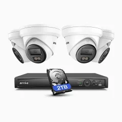 8MP IP PoE kamerový set ANNKE NeuTracis, 4 kamery, AI vyhledávání, 2TB HDD