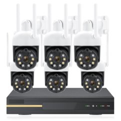 3MP WiFi kamerový set, 6 otočných kamery, Ese